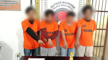 Sat Narkoba Polres Simalungun Tindak Tegas Empat Pelaku, Amankan 3,55 Gram Sabu
