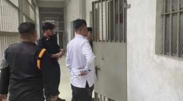 Hari Pertama Bertugas, Ka. KPLP Lapas Binjai Kontrol Blok Hunian & Area Layanan Kunjungan