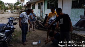 Bekerja Sama Dengan Masyarakat, Polsek Bilah Hilir Gerebek Sarang Narkoba di Kelurahan Negeri Lama.