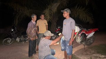 Polsek Bilah Hilir Gerebek Sarang Narkoba di Dusun Kampung Nilon.