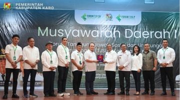 Akselerasi Pembangunan Tanah Karo, Bupati Karo Kukuhkan Pengurus Forum TJSL 2026-2031