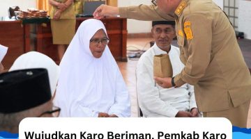 Wujudkan Karo Beriman, Pemkab Karo Njunjungken Beras Piher kepada Jemaah Haji 1447 H/2026 M