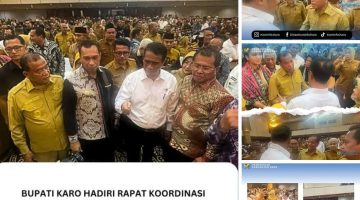 Bupati Karo Hadiri Rapat Koordinasi Nasional Mitigasi Kekeringan Pertanian
