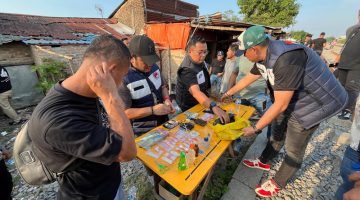 Satres Narkoba Gerebek Dua Sarang Narkoba Bantaran Rel