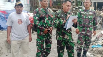 Dandim 0205/Tanah Karo Letkol Inf Robert Panjaitan, Tinjau Langsung Progres Pembangunan Jembatan Merah Putih
