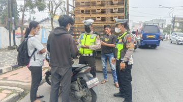 Razia Gabungan PKB di Pematangsiantar, Puluhan Kendaraan Diteliti