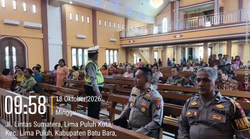 Polres Batu Bara Gelar Minggu Kasih di Sejumlah Gereja, Perkuat Kerukunan dan Salurkan Bantuan Sembako