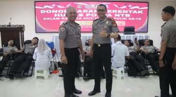Polda NTB Gelar Donor Darah di Hari Ulang Tahun Humas Polri ke 75 tahun, Wujud Kehadiran Polisi Bersama Masyarakat