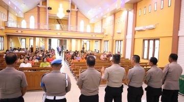 Polres Batu Bara Gelar Minggu Kasih di Gereja HKBP Lima Puluh, Pererat Silaturahmi dengan Jemaat