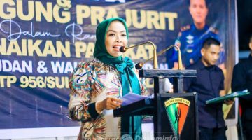 Bupati Labuhan Batu Beri Ucapan Selamat Kepada Komandan Batalyon TP 956/Sultan Bidar Alam Atas Kenaikan Pangkatnya.