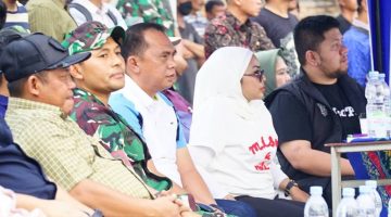 Bupati dan Wabup Labuhan Batu Menyaksikan Laga Pamungkas Turnamen Bola Voli Dalam Rangka Meriahkan HUT Pemkab ke-81 Tahun 2026.