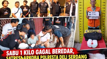 Pemberantas Narkoba Terus di Lakukan, Satnarkoba Polres Deli Serdang Gagalkan 1 Kilo Sabu Beredar